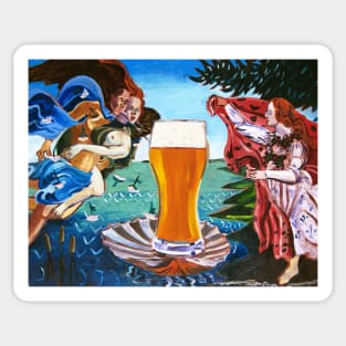 The Birth of Beer Sticker